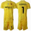 Inter Milan Yann Sommer #1 Torwart Auswärtstrikot 2024-25 Kurzarm (+ kurze hosen)